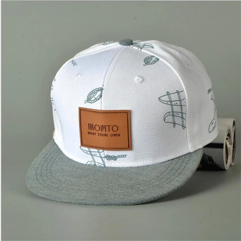 2024 New cotton denim hat affixed cloth letters casual fresh graffiti snapback caps for woman men bone hip hop baseball cap